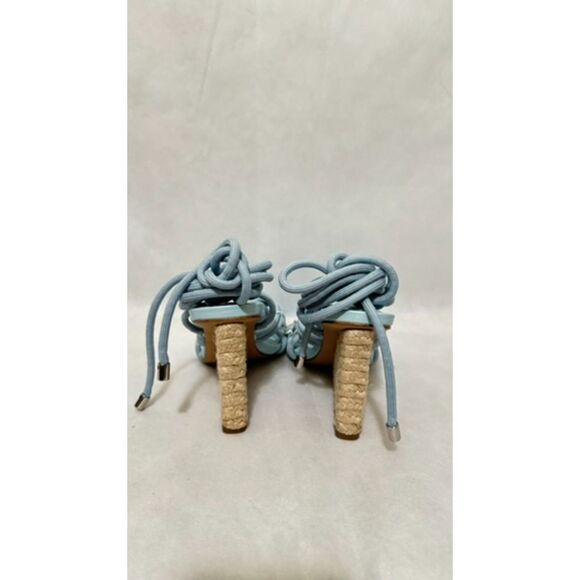 Steve Madden Womens Idolized Bohemian Square Toe Wedge Ankle Strap 8.5M - Picture 4 of 5